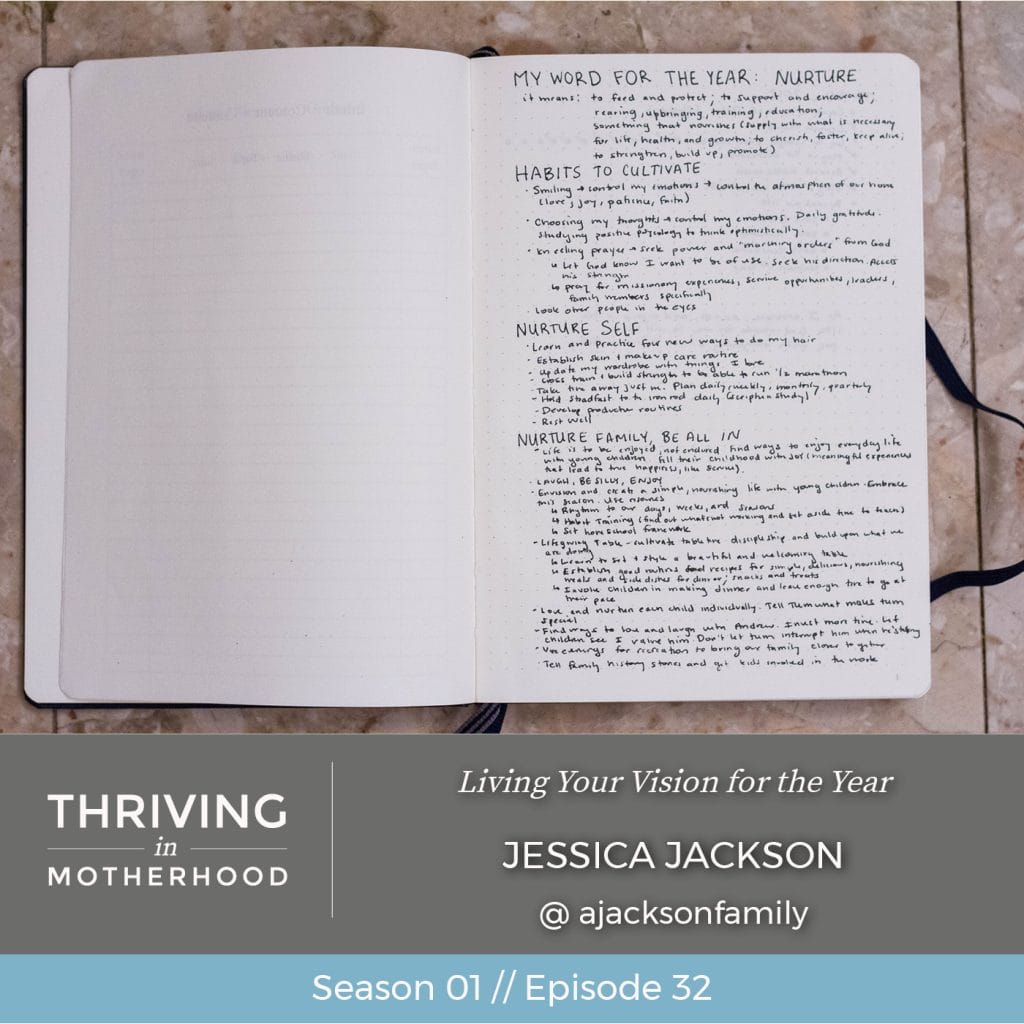 Living Your Vision For the Year with Jessica Jackson [Episode 32]