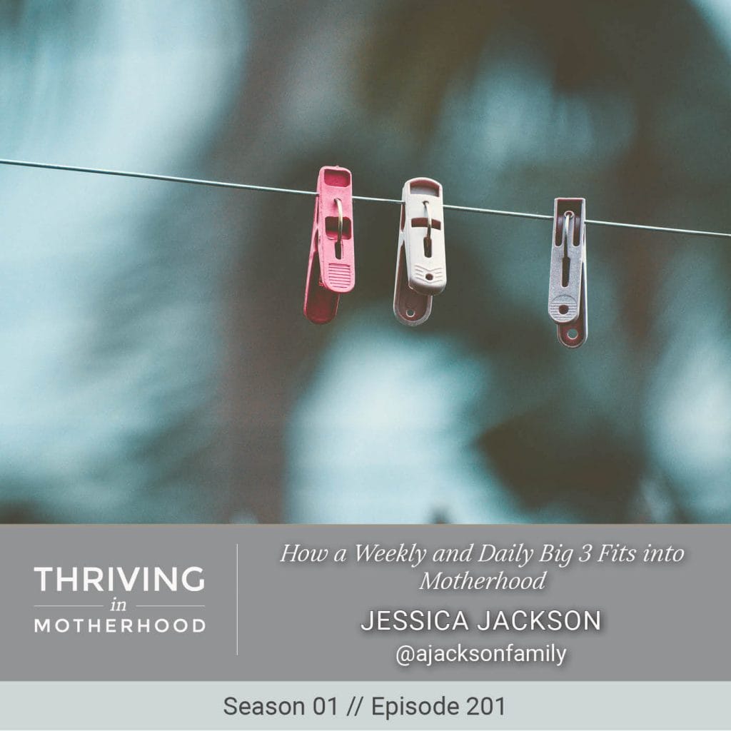 How a Weekly and Daily Big 3 Fits into Motherhood [Episode 201]